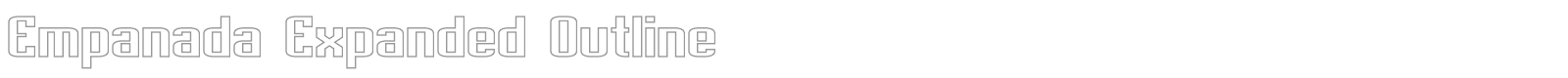 Empanada font preview